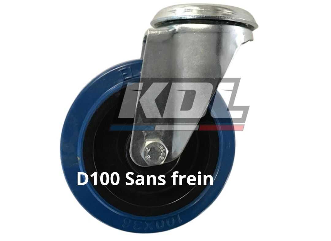 ROUE PIVOTANTE SANS FREIN D.100 DALMI