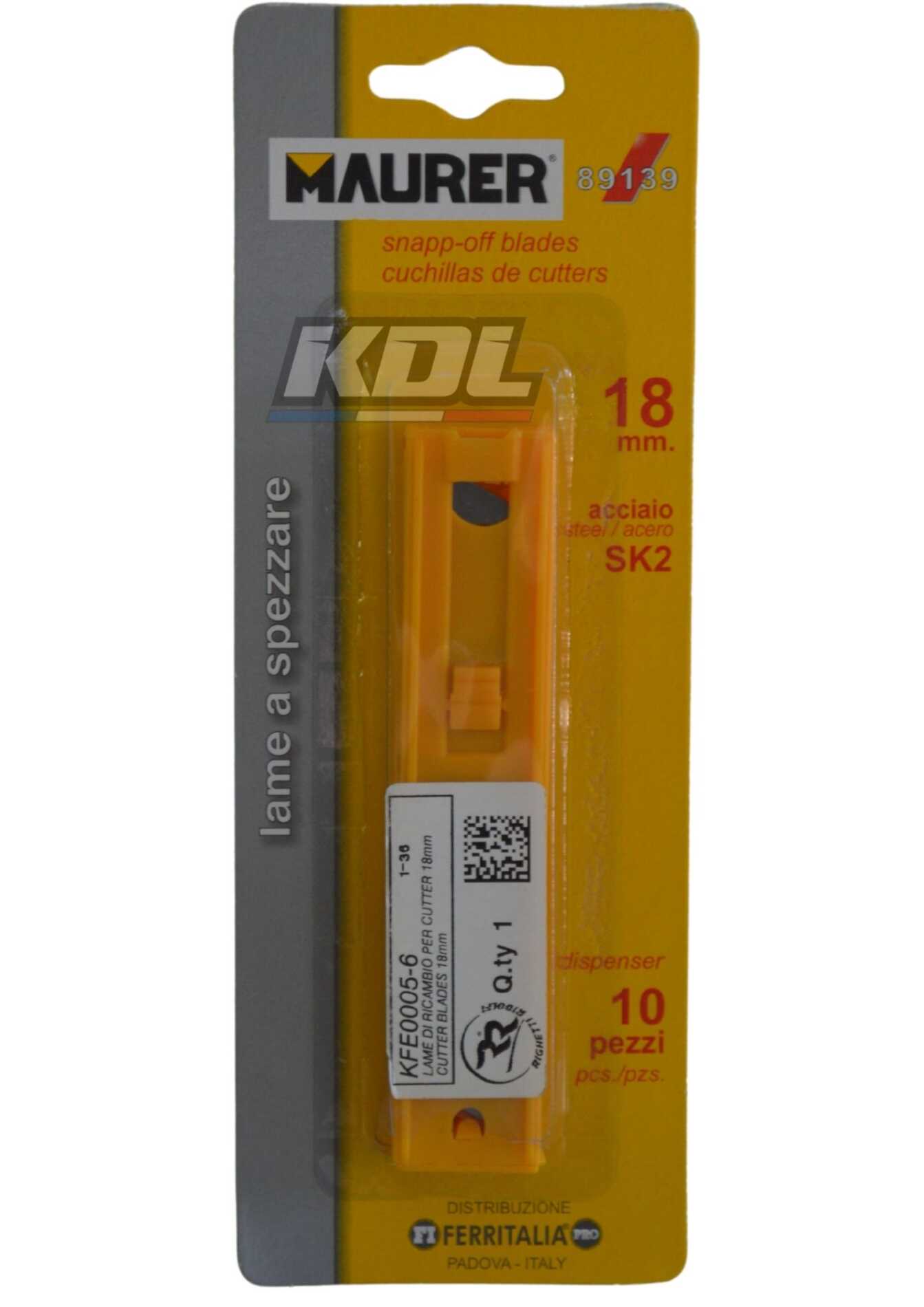 10 LAMES DE CUTTER DE 18mm