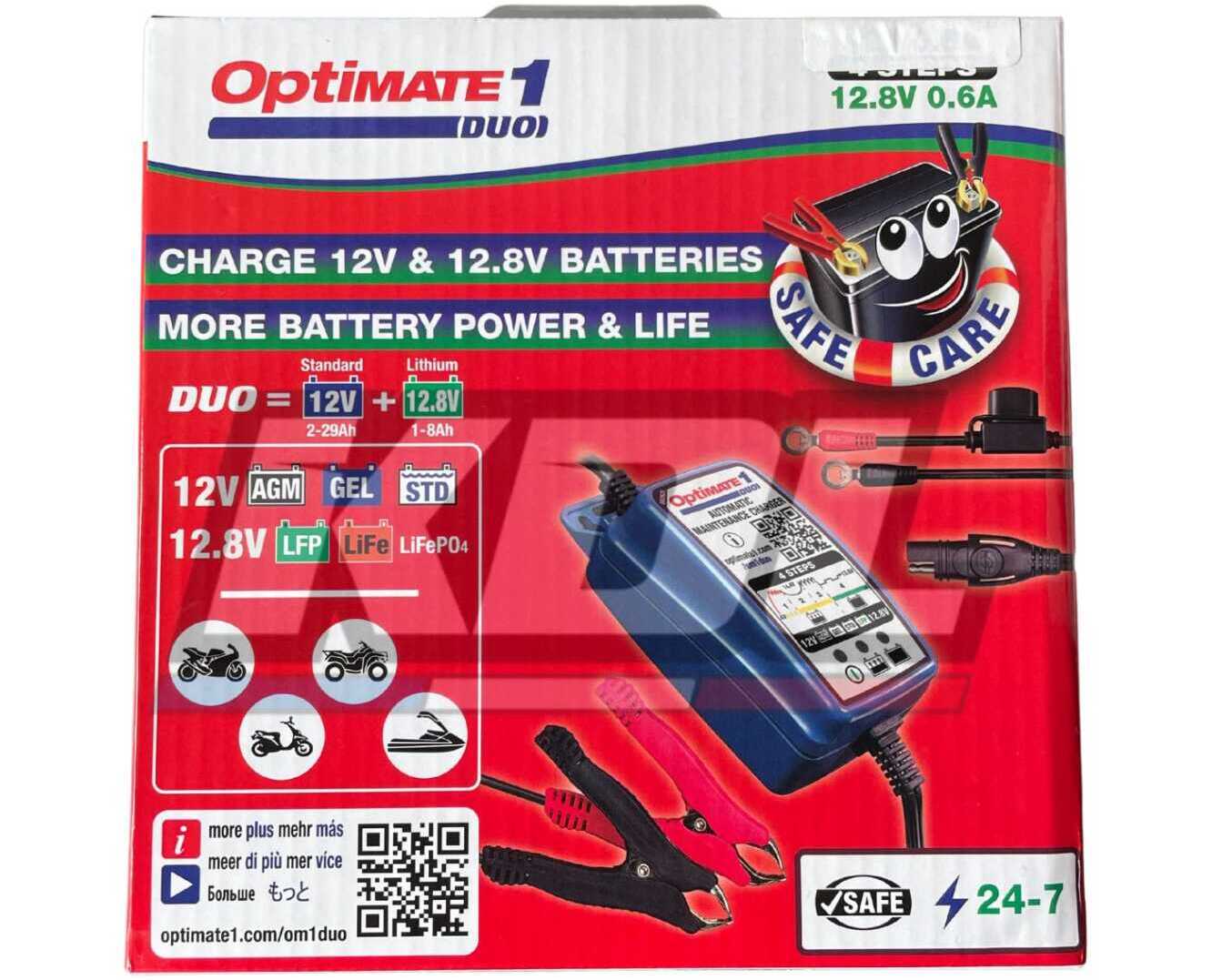 CHARGEUR OPTIMATE 1 DUO (POUR BATTERIE PLOMB OU LITHIUM)