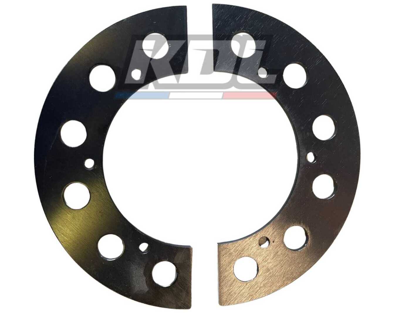 PROTECTION CHAINE ALUMINIUM D200mm EN 2 PARTIES alu noir