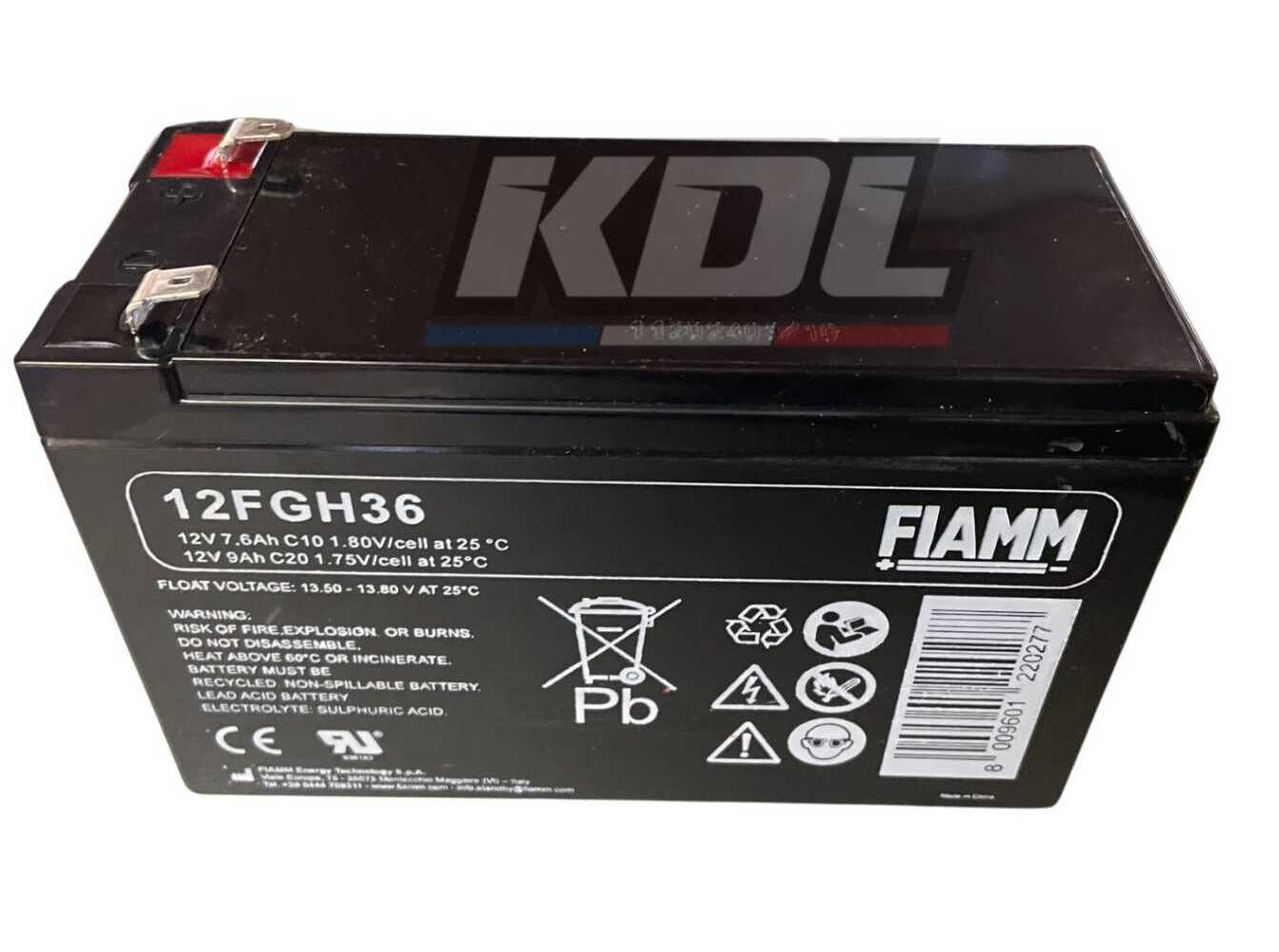 BATTERIE 12V 9.0AH FIAMM