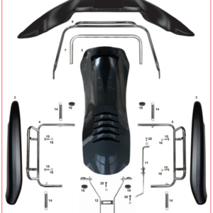 Carrosserie et support Kali kart