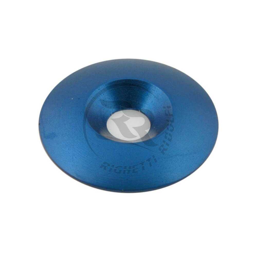 RONDELLE EVASEE 34X8MM ALU BLEU