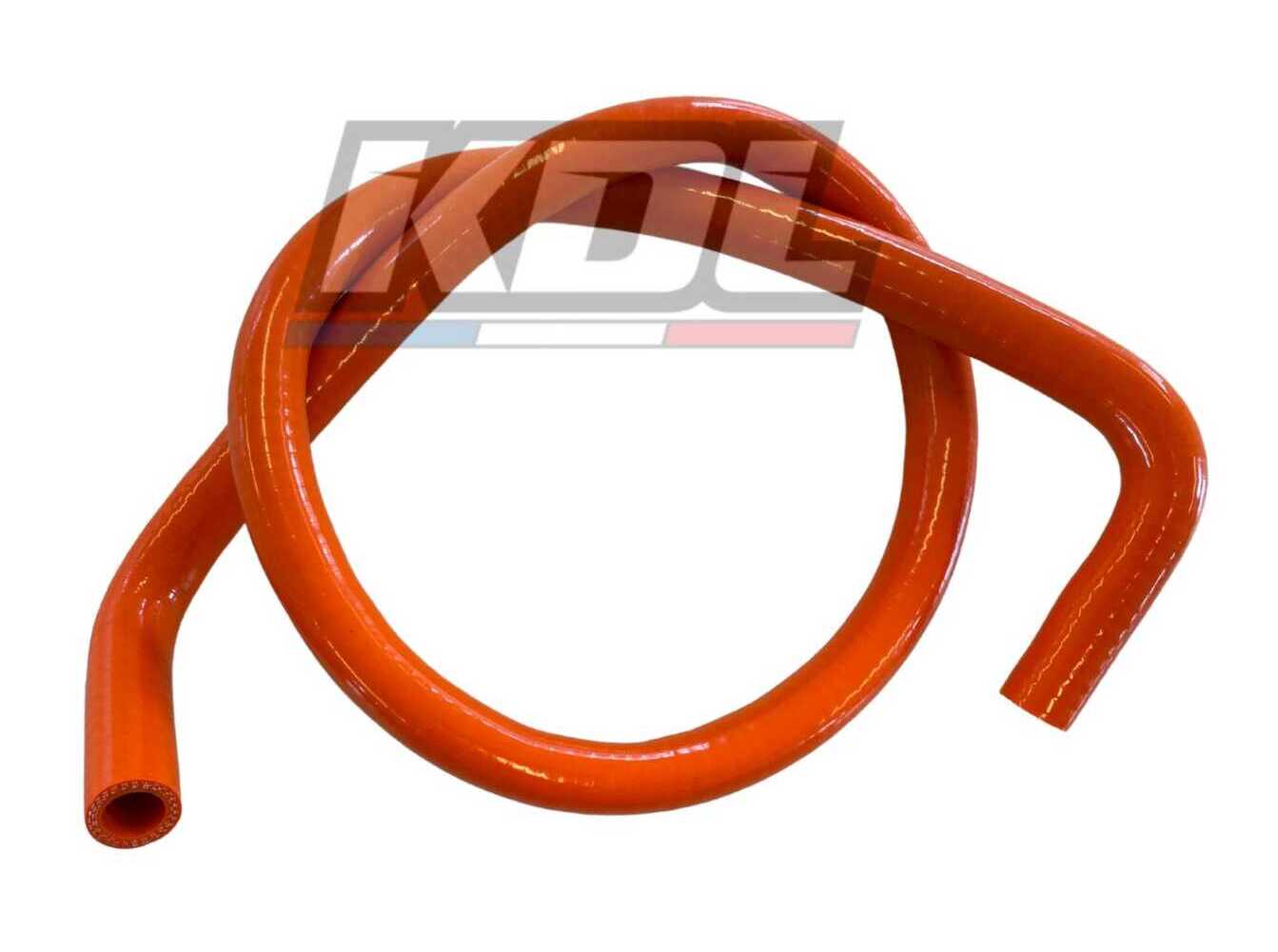 Durite Eau silicone orange à 2 coudes 90° L.1200m